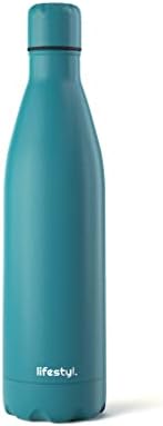 Lifestyl Stainless Steel Water Bottle | 24 Hrs Cold & 12 Hrs Hot| Thermoshield Technology Vacuum Insulated Metal Water Bottles, Leak-Proof Drinks Bottle for Sports, Gym, Yoga, Cycling (750 ml, White)