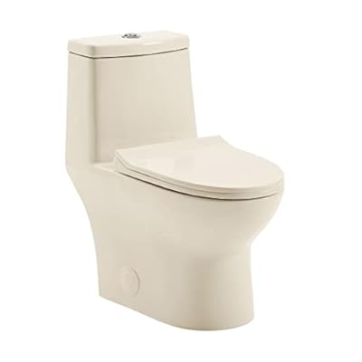 Swiss Madison Well Made Forever SM-1T112BQ, Ivy One Piece Toilet Dual Vortex Flush 1.1/1.6 gpf in Bisque