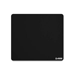 Glorious XL Gaming Mouse Mat – Large Black Cloth Mousepad, Stitched Edges | 16×18