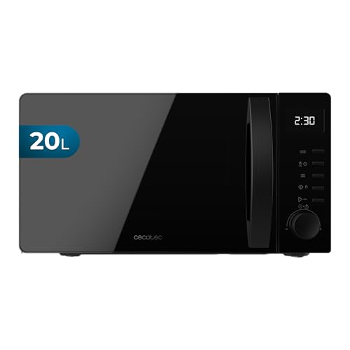 Cecotec Micro-ondes Digital Proclean 5005 Black. 700W, 20L, Technologie 3DWave, 5 Niveaux de Puissance, Minuterie 30 Min, Décongélation, Écran avec Horloge,...