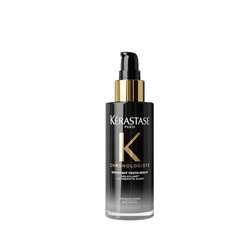 KRASTASE Chronologiste Overnight Youth Serum Anti-Aging Night Serum Infused with Hyaluronic Acid & Abyssine Hydrates Plumps & Restores Shine 90ml