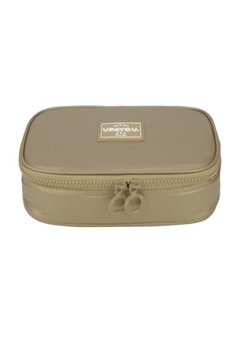 Estojo Escolar Feminino Dourado para 100 Lápis Up4You Ref.40778