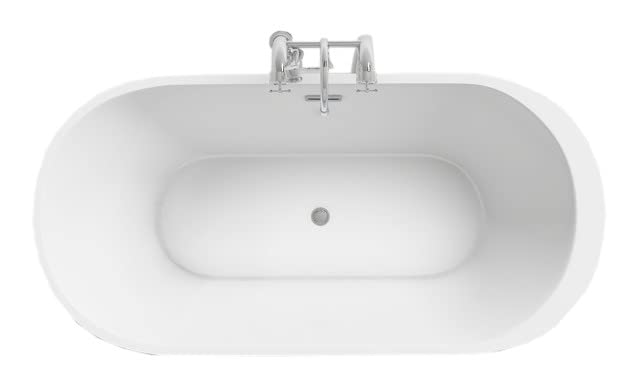 Vasca da bagno di design in acrilico autoportante.