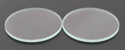 5PCS 52mm x 2mm Clear Glass Flat Lens for Flashlights