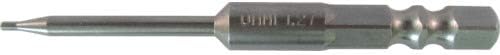 Omi 6.35 Hex Shank W groove hexagon bit H1.27 total length 70 tip diameter φ3x30L V32XH1.27703 (10 pieces)