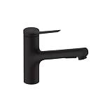 hansgrohe Zesis Black Single-Handle Kitchen Faucet, Kitchen Faucets with Pull...