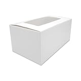R&J 4 Pack - 2 Hole Cupcake Boxes, White Bakery Boxes with Clear Window, Ideal for Parties and Events - Image 7