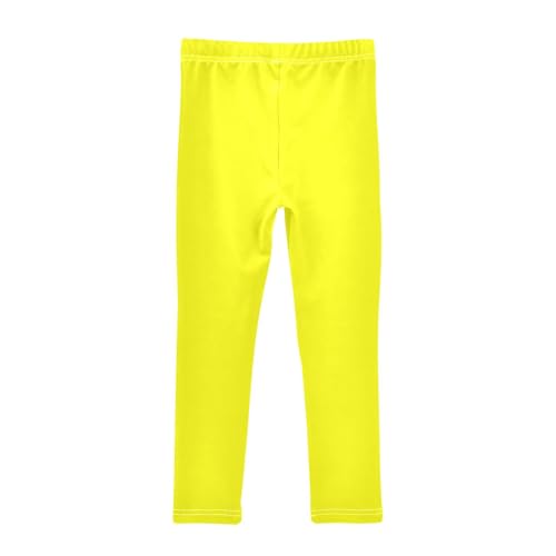 Yellow Solid Color Pure Plain Girl Shorts Cotton Cartwheel Shorts Lounge Pants Under Skirt2
