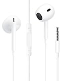 Earphones Wired In-Ear Headphones Wired Earbuds Noise Isolating Headset with Built-In Microphone Volume Control Compatible with iPhone/iPad/Xiaomi/Huawei/Android 3.5mm Jack Devices (3.5 mm)