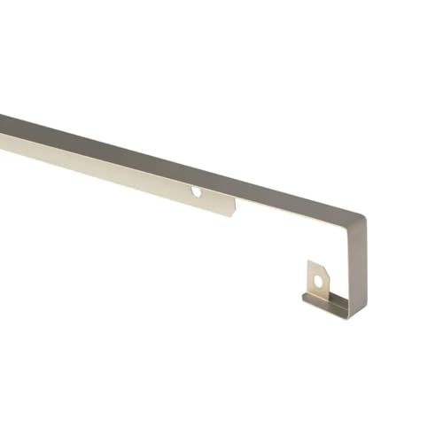 NORDLINGER PRO Profil de Jonction Aluminium pour Plan de Travail, 67 cm x 2.8 cm, Gris Alu, Rayon 3/5 mm