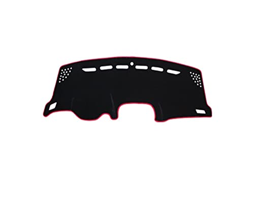 Funda para salpicadero Jeep Renegade anti-UV alfombra LHD borde rojo