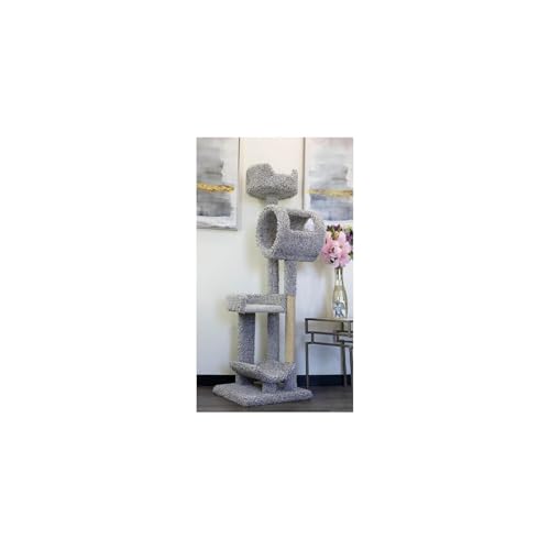 Torre para gatos grande y resistente HomeStock miniatura 1