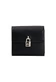 100% Polyurethan Armani Exchange Damen Geldbörse Schwarz mit Schloss UNI, Schwarz , Taglia Unica