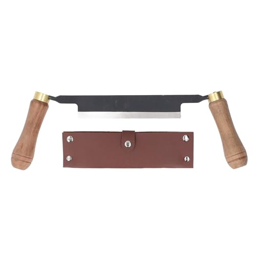 6 Dessiner Outil D'écorcement de Couteau, Dessiner le Couteau de Rasage Droit Drawknife Dessiner Rasoir en Bois, épaissi écorce D'arbre Outil de Retrait écorce