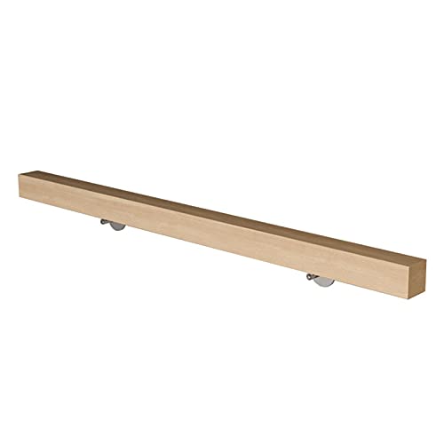 Main courante escalier bois complet 2.8m kit rampe escalier intérieur - 2