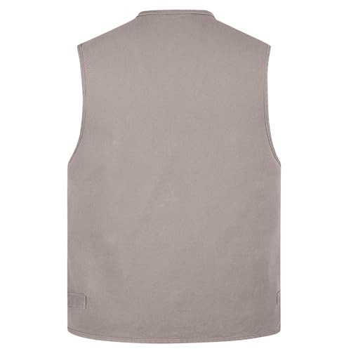 Chaleco de pesca para hombre casual y multibolsillos chaleco sin mangas ligero para viaje al aire libre 3