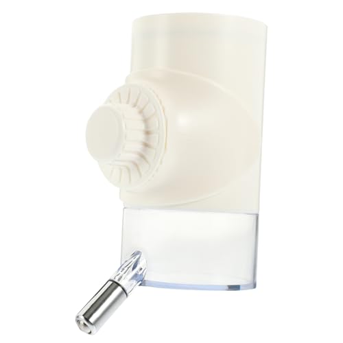 DECOMELODY ペット自動給水器 猫犬用 象牙ホワイト ケージ取り付け簡単 便利な水補給器 水漏れ防止デザイン 清潔衛生 省スペース設計