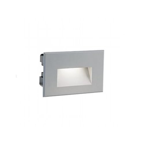 Lampada Segna Passo Rettangolare da Incasso a Parete a LED 3W 4000K Sovil Alluminio