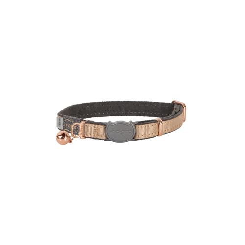 Rogz URBAN Cat Collar Gold Rush with break-away safety buckle, 20-31cm - Image 3