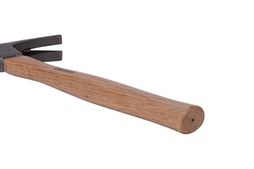 Image of Century Drill & Tool 72278 Wood Handle Hammer, 24 oz., Claw Style: Ripping | 15-1 /4 inch overall length, cuts steel & wood, high carbon steel