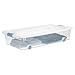 Sterilite 12-Pack Stackable Storage Bin with Wheels and Clear Design, 56 Quart