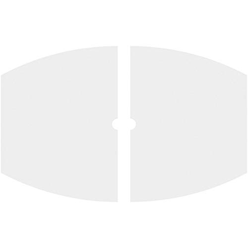 Image of Ekena Millwork CMP40X26KY2-02000 Kailey Architectural Grade PVC Contemporary, Two Piece Urethane Ceiling Medallions 40 inchW x 26 5 /8 inchH x 2 inchID x 21 1 /2 inchC x 1 inchP