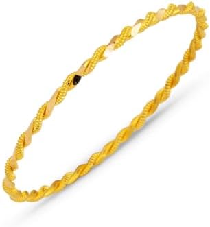 SODEF 7 Gram 22K Yellow Gold Burma Bracelet - Traditional Double ...