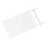 Obelunrp Rack de Rangement pour Garde-Robe, Armoire de Placard Armoire de Rangement de Rangement de Placard d'aération rétractable pour Cuisine bibliothèque Blanche 48-75 cm Longueur 24 cm de Largeur