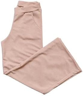 Calça feminina Pantalona com 2 bolsos no lurex brilhoso, Cor:Nude;Tamanho:P