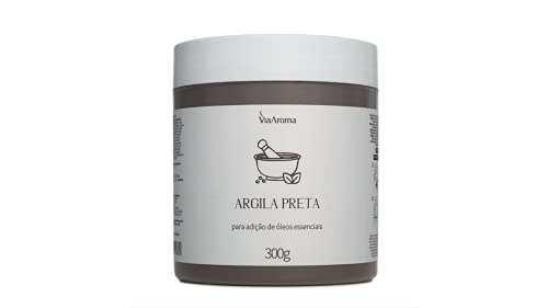 Argila Preta - Possui Ação Detox e Revitalizante - Indicado Para Todos Tipos De Pele 300g - Via Arom