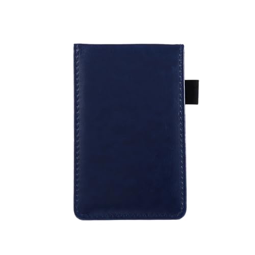 Carnet de notes A7 vintage cuir bleu mini planificateur de poche bureau