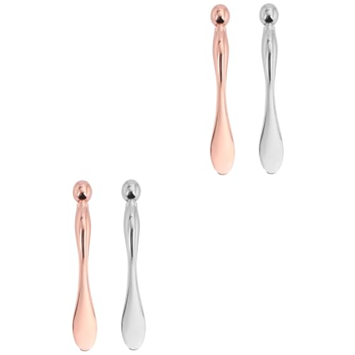 balacoo 4pcs Eye Cream Stick Zinc Alloy Eye Mask Spatula for Dark Circles Puffiness Relief and Skin Care for All Skin Types