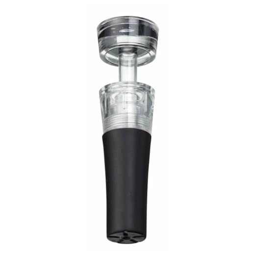 BarCraft Vacuum Wine Stopper,Black,2.5 x 8 cm