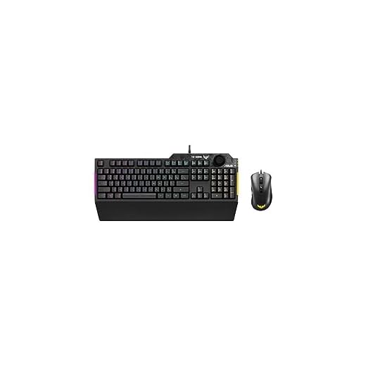 ASUS Combo de mouse para teclado TUF Gaming | Teclado RGB K1, mouse leve M3, iluminação Aura Sync RGB, design confortável e resistente, software Armoury Crate, botões programáveis para jogadores de PC
