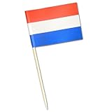 Niederlande Flaggenpicker 250 Stück - Holland Fähnchen auf 10 cm...