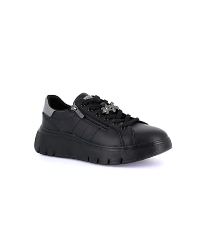 Baskets platform Grunland Seva en cuir : Vos alliées style pour vos journées actives