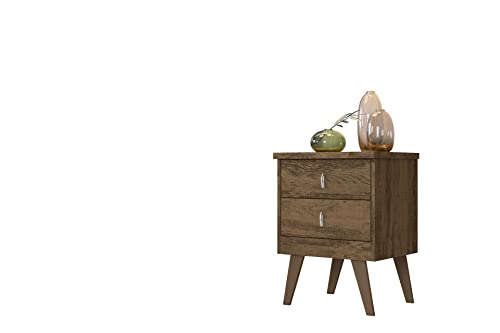 Mesa Para Cabeceira Com 2 Gavetas Thor Cor Cacau - Rud Rack