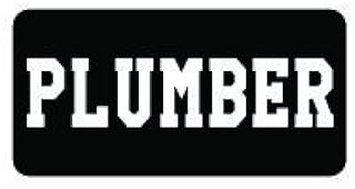 3pcs Plumber funny hard hat/helmet vinyl decal sticker