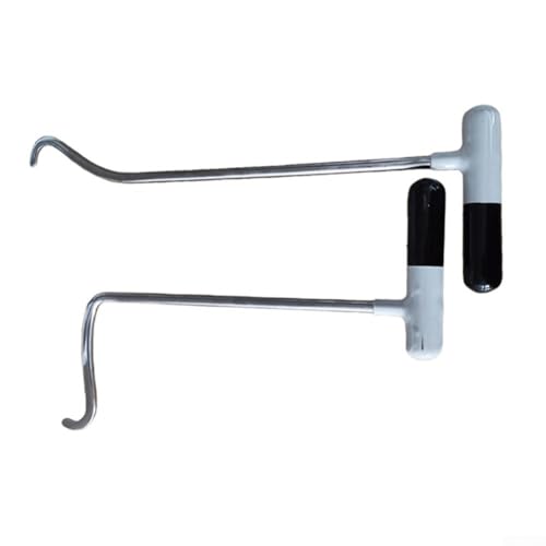 Honseadek Kit di riparazione per ammaccature auto – 2 pezzi in lega di acciaio speciale con gancio a leva, montaggio ad alta universalità, dentato P