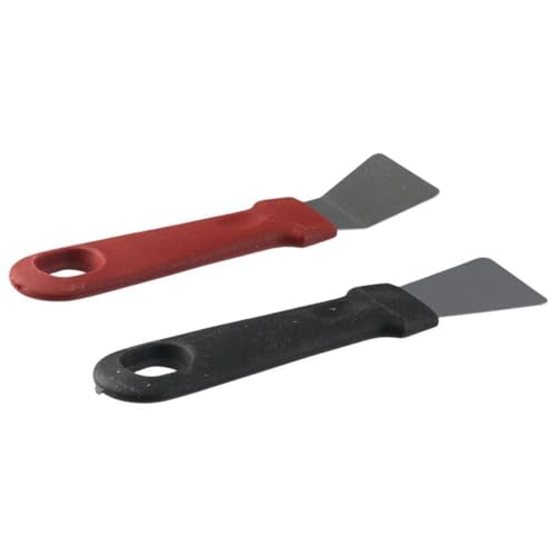 Image of 5Pcs Wire Brush Set with Scraper Set - Nylon /Brass /Stainless Steel Bristles with Curved Handle Grip
