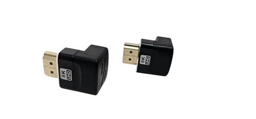 YCS basics 2 Pack Adaptador HDMI Macho a HDMI Hembra 90° miniatura 3