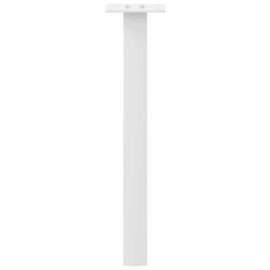 Gambe per tavolino, 4 pezzi, 30 cm, acciaio verniciato a polvere, bianco