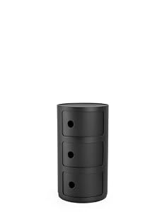Kartell(カルテル) キャビネット 『コンポニビリ(COMPONIBILI)』 3 マットブラック 直径32/H58.5(cm) SFNT-K4988-09 アンナ・カステッリ【国内総代理店正規品】