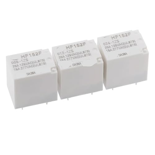 Relé de alta potencia 17A HF152F para circuitos impresos y automatización industrial