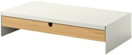 Ikea v0005 ELLOVEN Monitor Stand with Drawers White