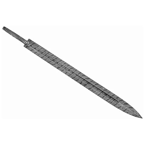 Unique Blades 33'inches Hand Forget Damascus Steel Viking Blank Blade for Sword Making Cover