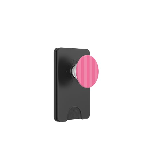 Strisce carine in motivo a PopSockets PopWallet per MagSafe righe rosa