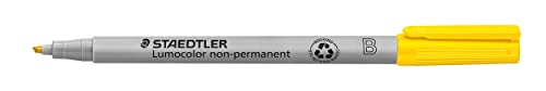 Feutre non-permanent Staedtler Lumocolor 312 jaune contre les ratures