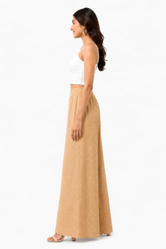 Image of Women's Premium Chicken Palazzo Pants | Wide Leg Flared Fit | Elastic Waist | Full Length Ethnic Bottom Wear | Free Size