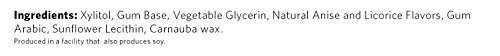 Xylichew, Gum Black Licorice, 12 Count #TOP5
